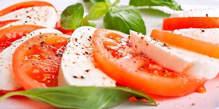 Narodowe włoskie danie Caprese