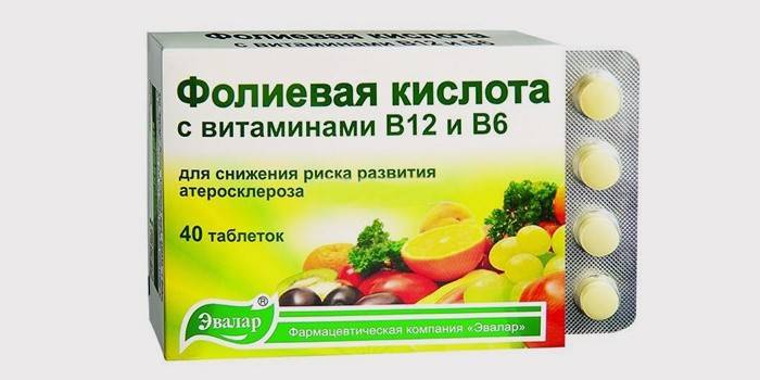Kyselina listová s vitamínmi B12 a B6