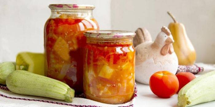 Ensalada de calabacín, tomate y pimiento