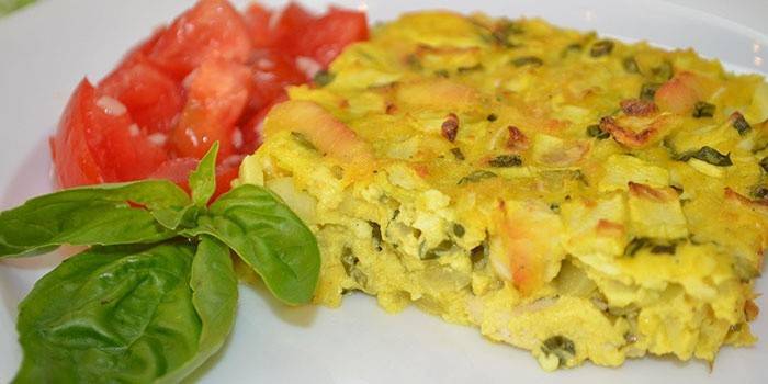 Cazuela de dieta de calabacín