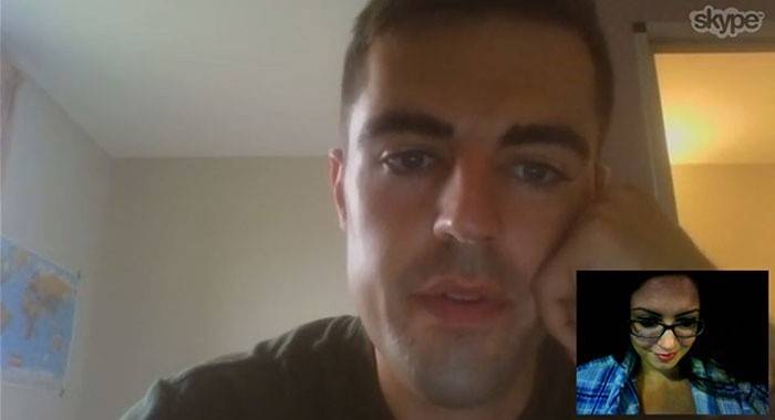 Skype jóvenes hablando