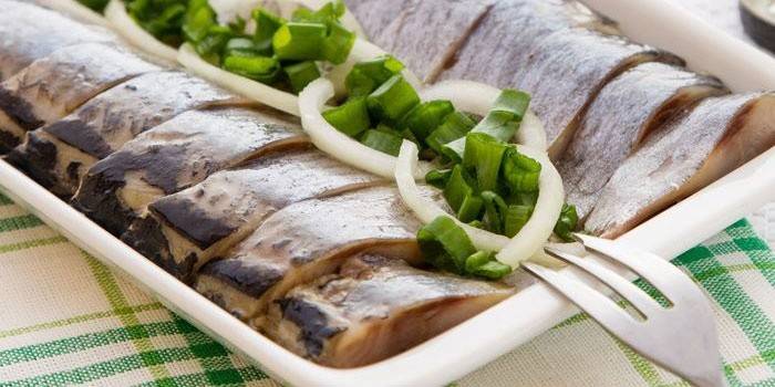 Receita de arenque salgado salgado