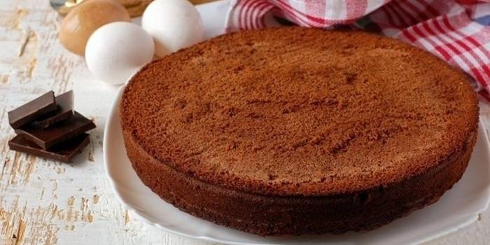 Bolo De Esponja De Chocolate Caseiro