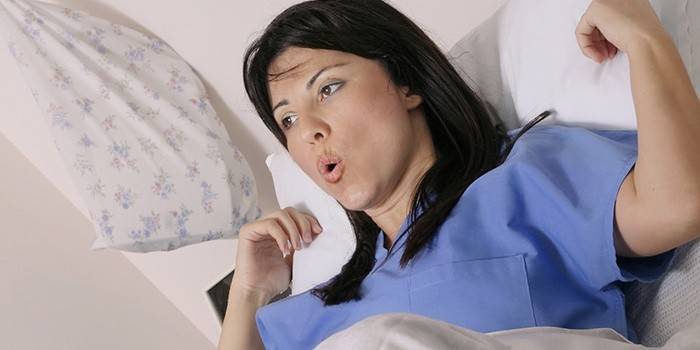 Contracciones en una mujer