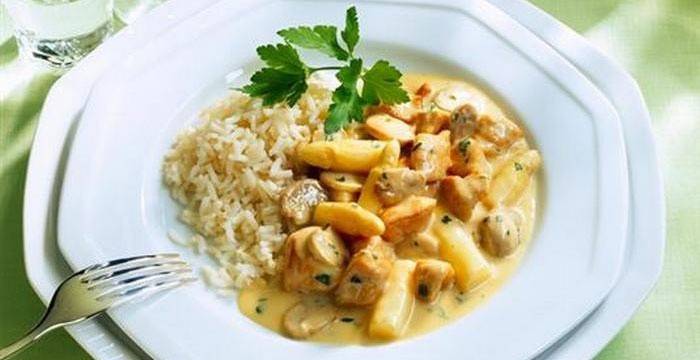 Dieta pollo fricasé