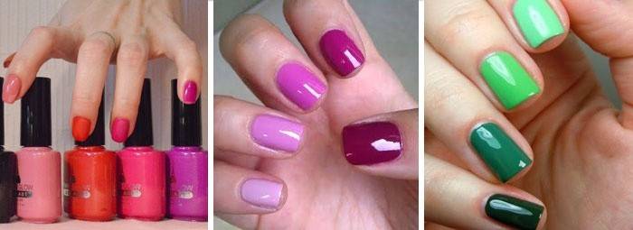Transición de color en los dedos