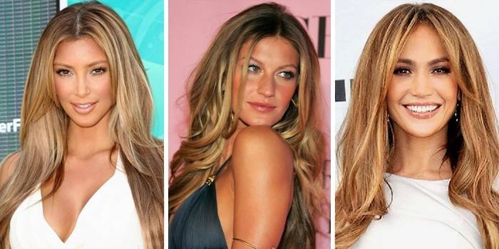 Chicas con reservas de cabello claro