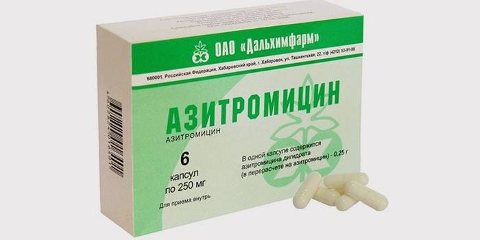 Azitromycín na liečbu erysipelózy nohy
