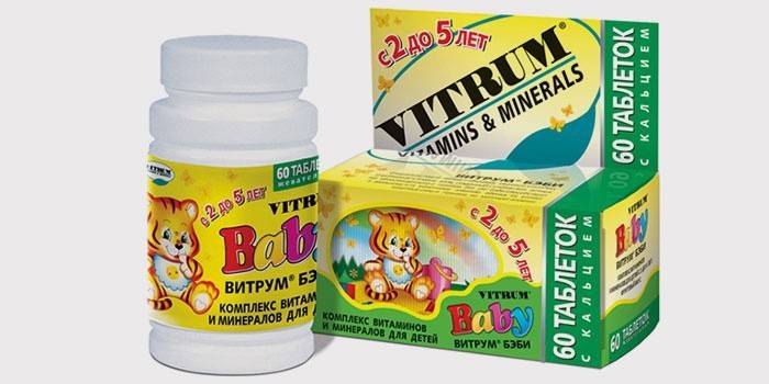 Vitaminas Vitrum Baby para crianças