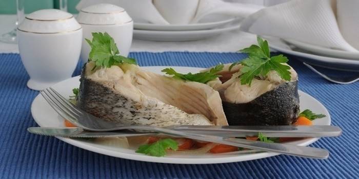 Peixe cozido