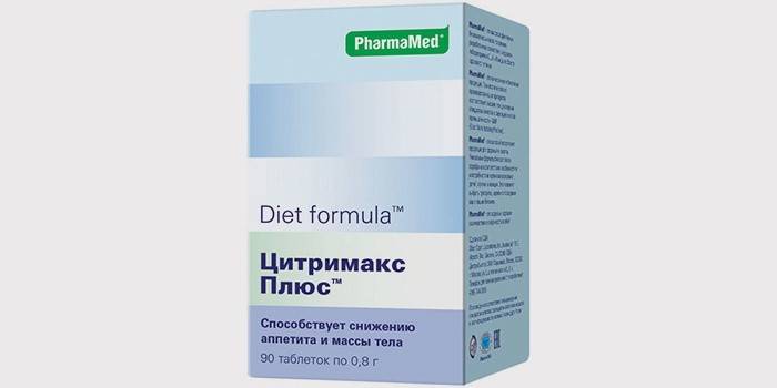 Droga Citrimax na zníženie chuti do jedla