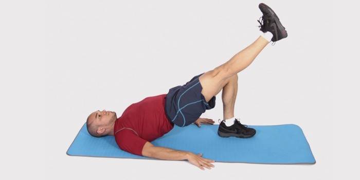 Exercício de emagrecimento Hip - levantando sua perna