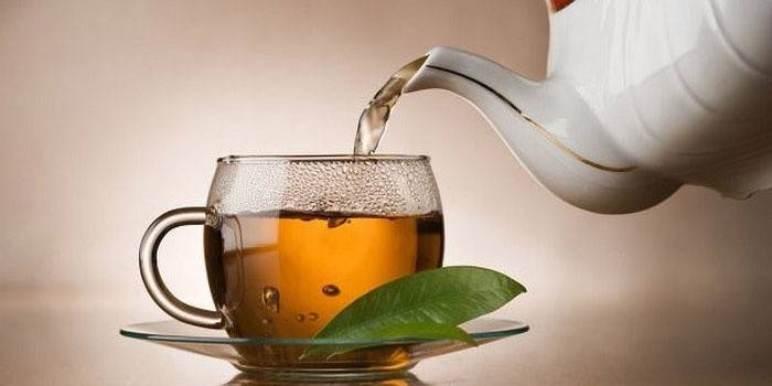 Té verde caliente