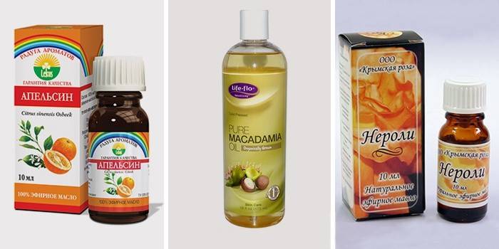 Aceites de naranja, neroli y macadamia