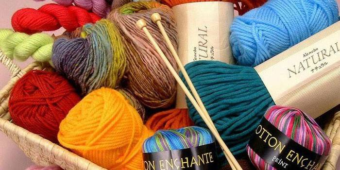 Materiales para tejer botines