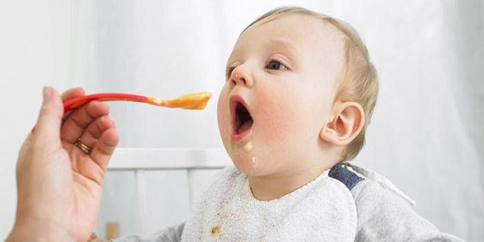 Mãe, desmame, um, bebê, de, um, bebê, de, amamentação