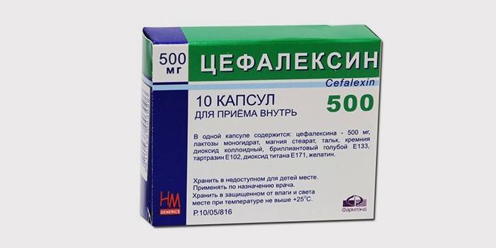 Cefalexínové antibiotikum na liečbu akútnej pyelonefritídy