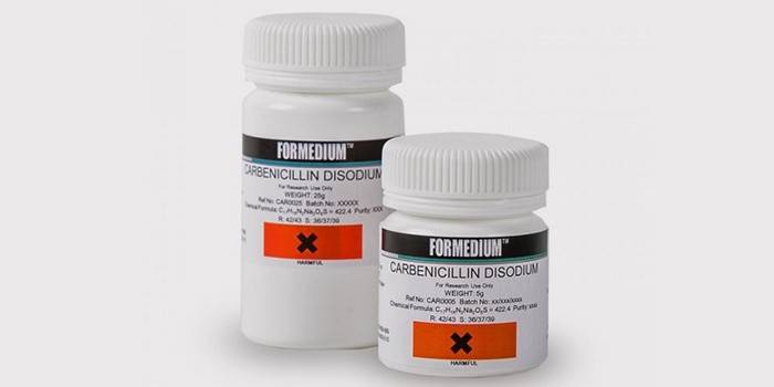 Droga karbenicilín na liečenie chronickej pyelonefritídy