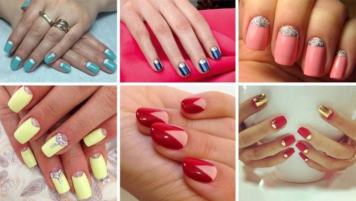 Foto de uma manicure de lua