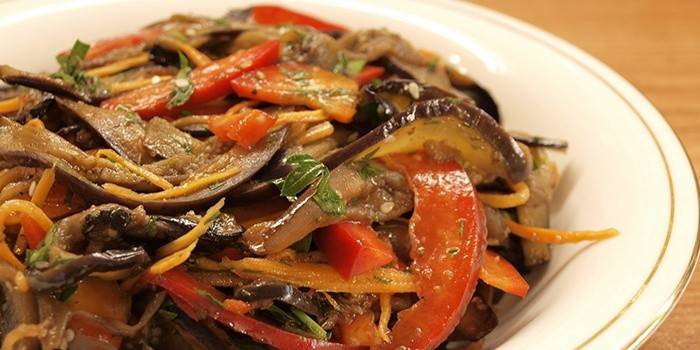 Salada de beringela inverno coreano