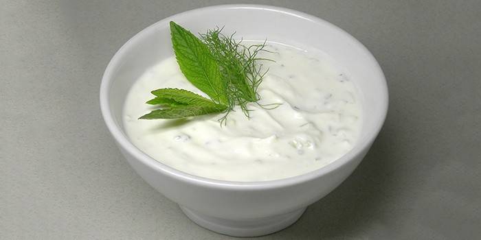 Aderezo dietético para ensaladas de yogurt