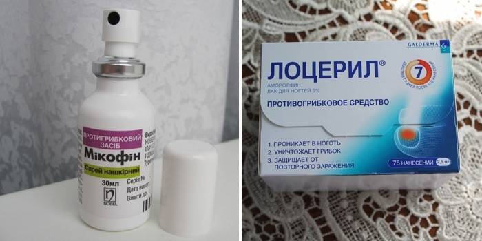 Sprays Micofin y Loceryl