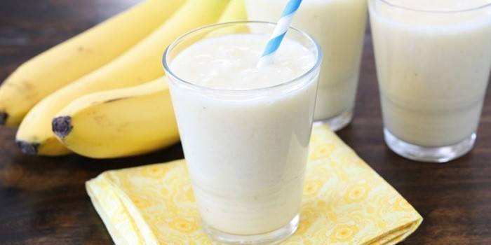 foto de batido de plátano