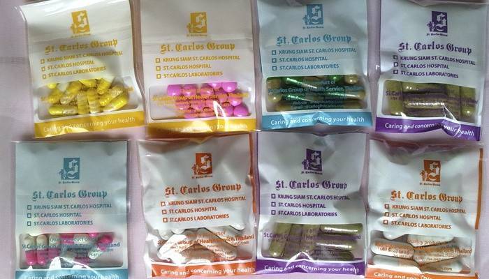 Ursos tailandeses dos comprimidos da dieta