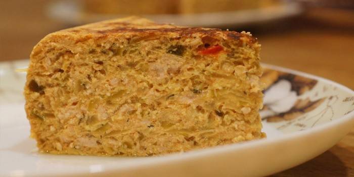Calabacín y berenjenas al horno con carne