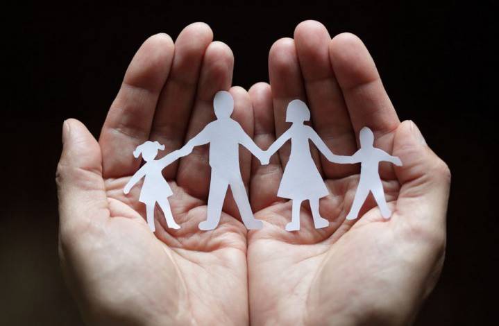 Família nas mãos