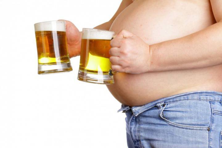 Pivo brucho u muža
