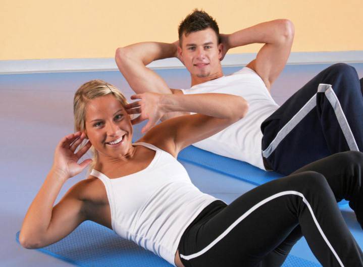 Guy a girl pump press