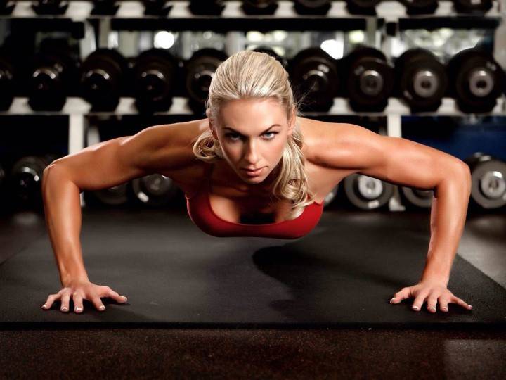 Dievča push up