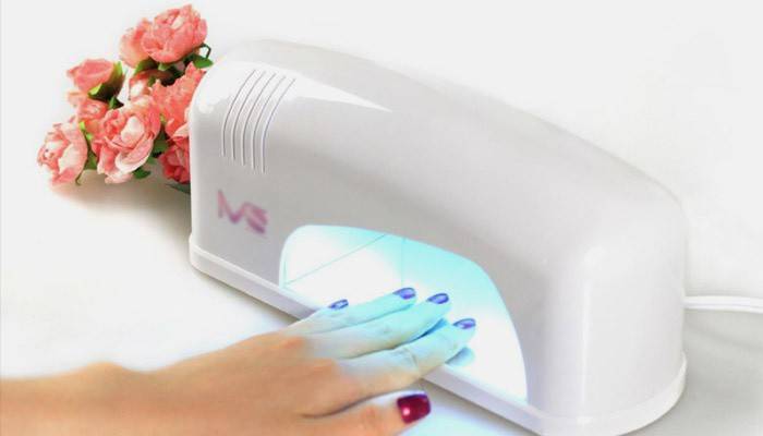 Lâmpada para manicure com goma laca