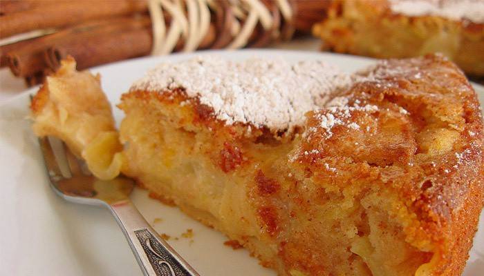 Pastel de manzana y canela