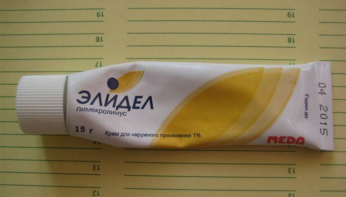 Creme Elidel para o tratamento da pele facial