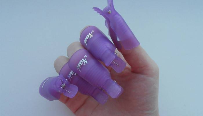 Pinzas para la ropa para quitar la goma laca