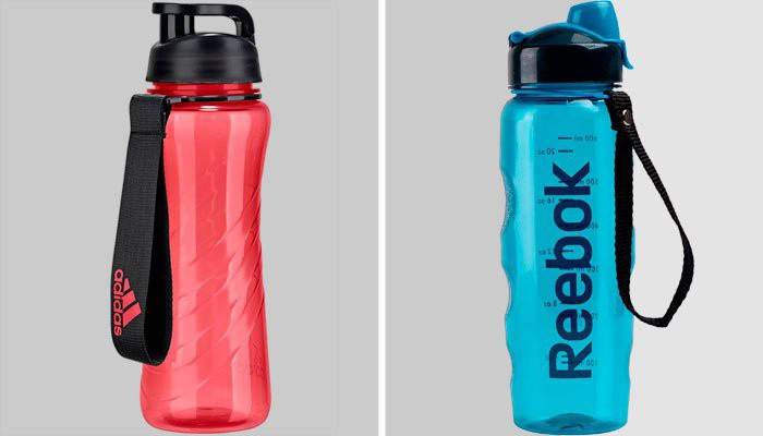 Garrafas Adidas e Reebok