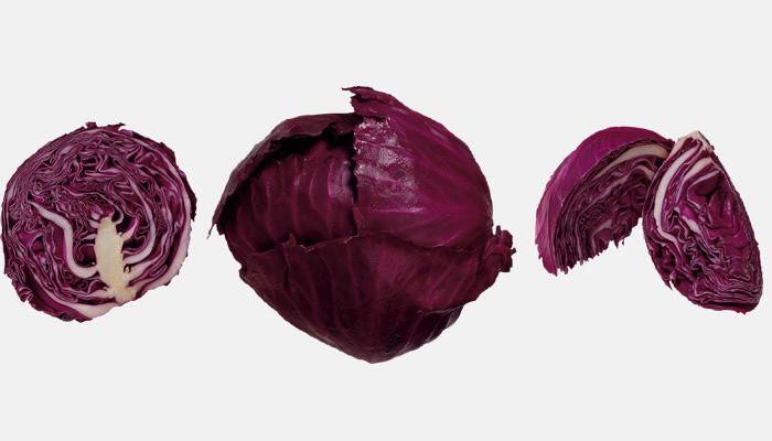 Variedad de col lombarda