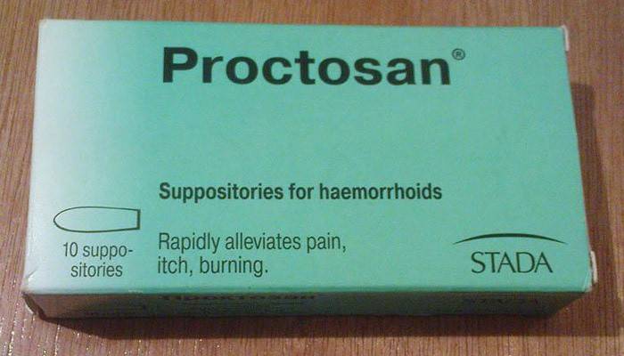 Supositorios Proctosan
