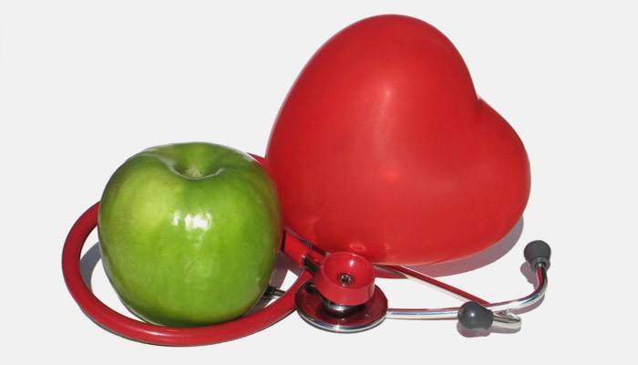 Manzana verde para el corazón