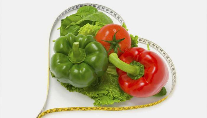 Verduras de alimentos saludables