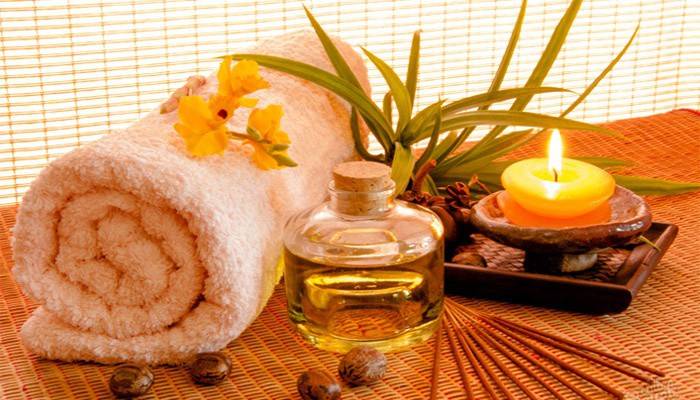 Preparación para un tratamiento de spa.