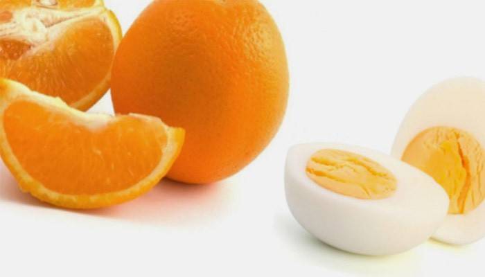 Oranžové a vaječné