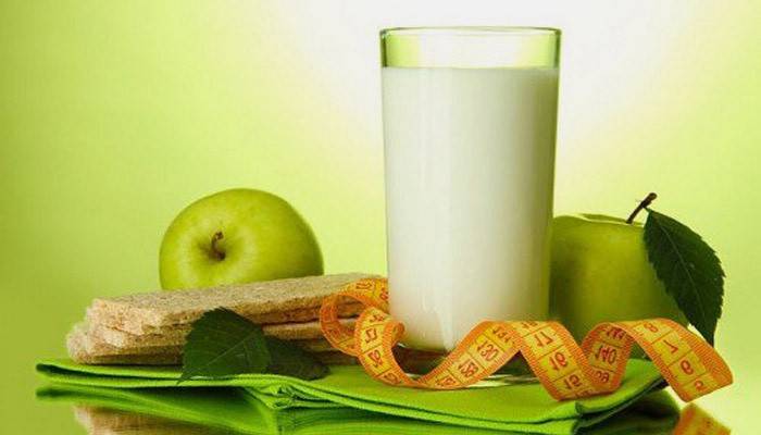 Kéfir con manzanas