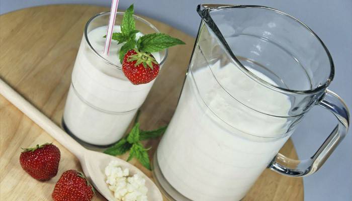 Kéfir con fresas