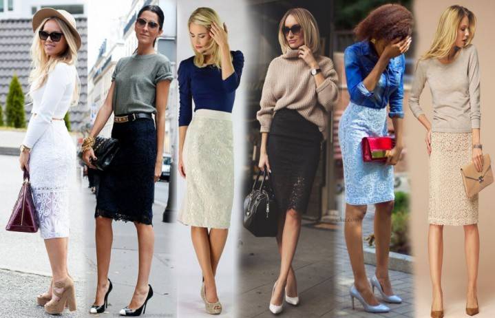 Faldas lápiz de talle alto de moda en 2016