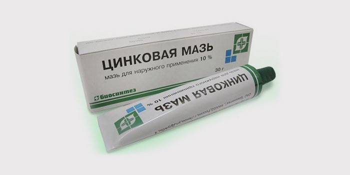 Ungüento de zinc para el acné