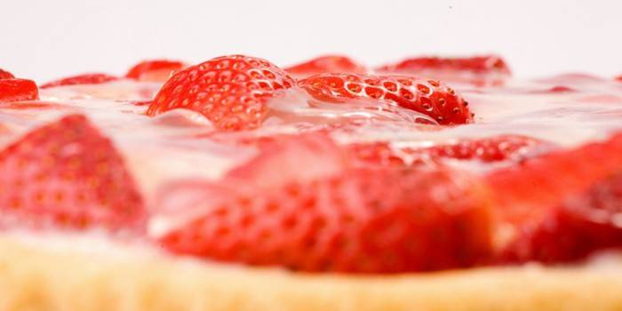 Morango em um fogão lento