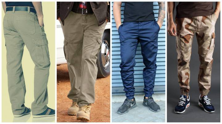 Calça de carga masculina